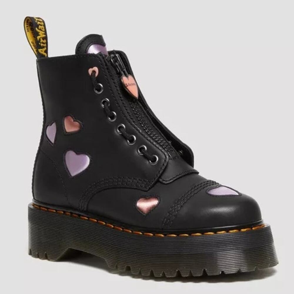 Dr. Martens Sinclair Leather Heart Platform Boots
